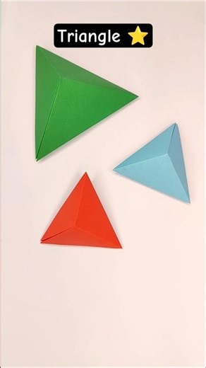 Diy paper handmade triangel craft ideas #trending