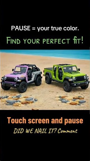 JEEP color finder….perfect fit or no? #jeep #jeepwranglerjlu #jeeplife