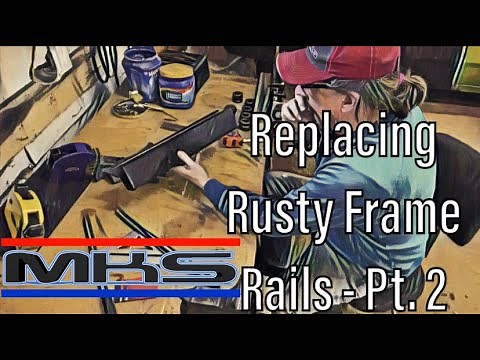 Episode 19 - 70 Challenger - Rust to Revival - RUSTY frame rail - INSTALLING the LS rear frame rail!