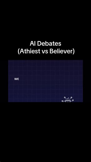PART 1: AI Debates - Athiest vs Believer - Which do you agree with? . . . . . . . . . . . . #religion #christianitytok #christian #christiantiktok #muslim #islam #debates #debate #ai #artificialintelligence #future #believer #athiest