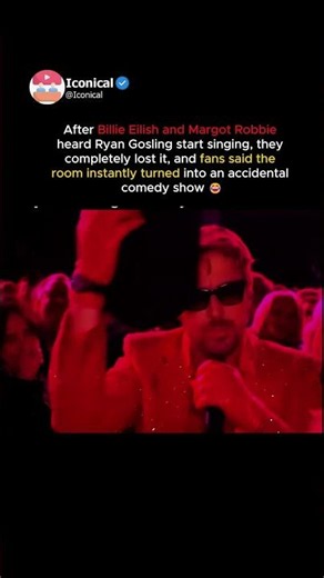 Ryan Gosling accidentally turned the room into a comedy club 😭 #ryangosling