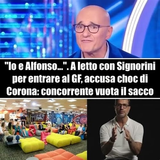 In bed with Signorini to get into Big Brother: contestant spills the beans, what happened ⤵️ #sig...