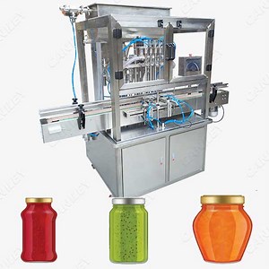 Heated Hopper Jam Jar Filling And Capping Machine