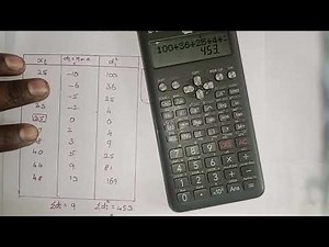 Calculate the standard deviation | using Calculator