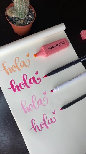 Aprende Lettering con Diferentes Puntas y Colores