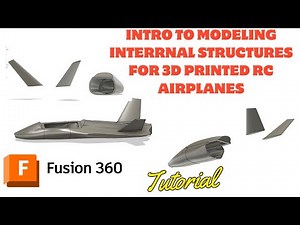 Introduction to modeling the internal structure of a 3D printed RC airplane in Fusion 360/CAD