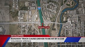 Runaway truck causes driver to be hit by another car