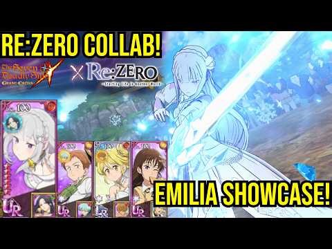 Re:Zero Re:Run COLLAB! Freezing Witch Emilia Showcase | Seven Deadly Sins: Grand Cross