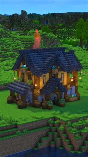 Deepslate Manor 🏠 Download on Patreon! #minecraft #minecraftbuilds #minecraftshorts #shorts