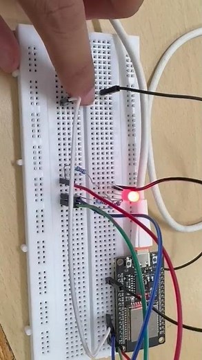 RGB LED WITH PUSH BUTTON AND ESP32
