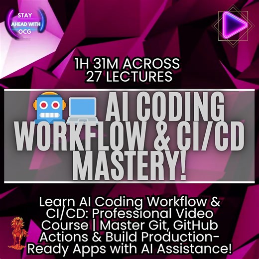 AI Coding Workflow Course: Master Git, GitHub Actions & CI/CD - Etsy Portugal