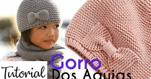 Cómo Tejer Gorro Básico con Dos Agujas para Bebés y Niños | 2 Tutoriales