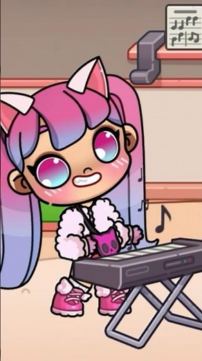 "Cat Girl Plays Piano & Sings Meow Song 🐱🎹"