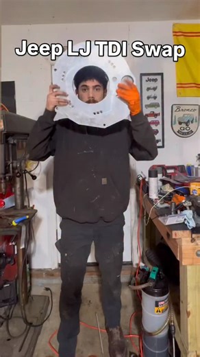 Nate on Instagram: "Finishing up the starter and transmission adapter for the TDI, kinda got stuck waiting on a bunch of stuff. Hopefully it’s all the in mail by the weekend. #tdiswap #jeeplj #jeep #engineswap #fypppppppppppppppppppppppppppppppppppppppppppppppppppppppppppppppppppppp"