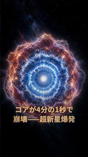 鉄を作った瞬間に星は死ぬ——超新星爆発の正体｜30秒物理