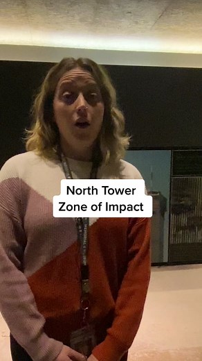 On 9/11, hijacked Flight 11 tore into the north facade of the North Tower at 8:46 a.m., creating a gash from the 93rd through the 99th floors and causing complete and partial collapses at the points of impact and on surrounding floors. The top of the aircraft mangled the bottom of this facade segment with force sufficient to twist and shred the steel. Follow us for highlights to learn more. #NeverForget #911Memorial #911Museum #MuseumTok #FYP #ForYouPage #NYC #september112001 #neverforget911