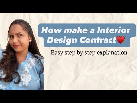 How to make Interior Design Contract ? 📑