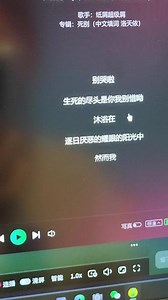 洛天依死别歌曲歌词