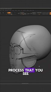 How To Sculpt A Skull In 30 Seconds... #zbrush