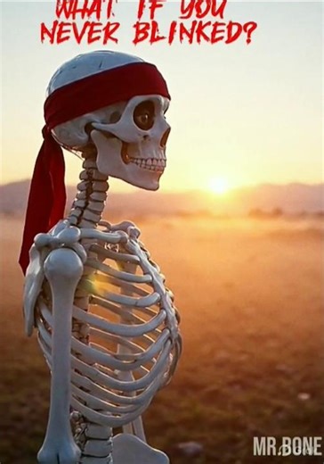 "WHAT IF YOU NEVER BLINK"#trending ##facts #humanskull #skull #shorts #trend