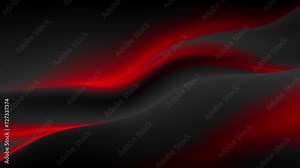 Abstract red black smooth blurred waves background. Seamless looping motion design. Video animation Ultra HD 4K 3840x2160