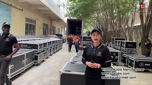 76K views · 97 shares | 40HQ container loading in T.I Audio with max212 dual 12 inch line array for a 50,000 people stadium in Ghana. Total with 110 line array speakers fully set up. What's your choice for line array system?how is your project going now ? Contact us on whatsapp: +8615384433163 | T.I LED Screen | Facebook