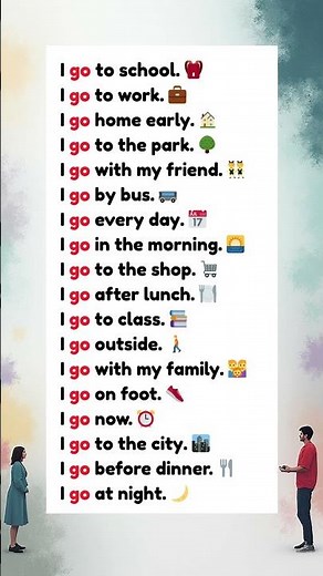 🚀 Speak English with “GO” | Simple Daily Sentences for Real Life 🔥