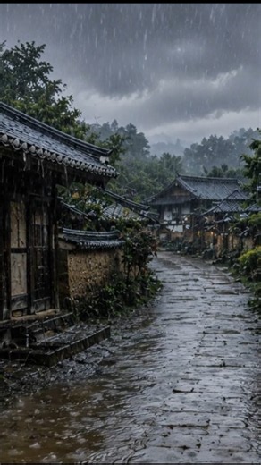 雨音ASMR｜睡眠用BGM・快眠・リラックス｜雨の古い町並み #shorts #雨音 #rain #眠る #雨音 #眠る #睡眠用bgm #睡眠用bgm #rainsounds #寝落ち音楽