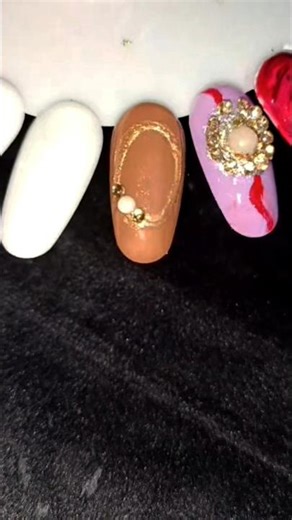 Easy bridal nail art with easy trick ✅ #shortsfeed #simplenails #naildesigns #nails #youtubeshorts