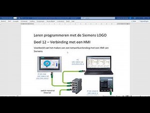 Siemens Logo verbinden met HMI KTP400