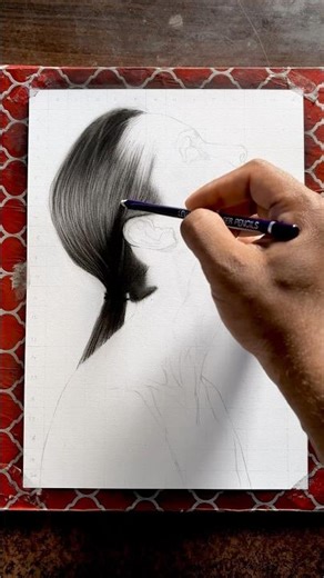 How to Draw Realistic Hair | Beginner to Advanced Techniques #HairDrawing #Hyperrealism #mustwatch