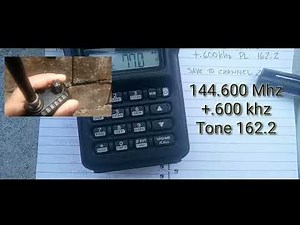 ICOM IC V80 How to program manually