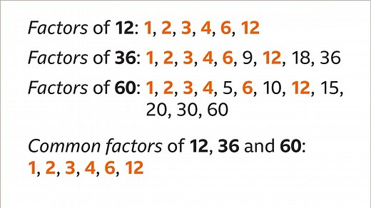 Module 2 (M2) - Number - Multiples and factors - BBC Bitesize