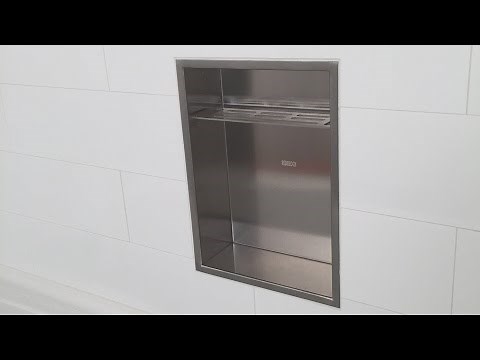 Niche Installation Video: The stainless steel shower storage niche from Redblock Industries
