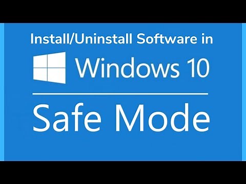 Install and Uninstall apps in Safe Mode in Windows 7,10[2020] Uninstall apps in Windows 10 Safe Mode
