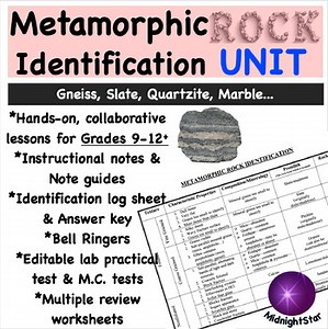 Metamorphic Rock Identification and Formation UNIT: Earth Science & Geology