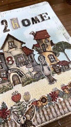 🏠 Back 2 Home | Art Journal #journaling #creativejournal #stamperia #musicjournal