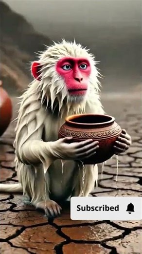 How a Monkey Turned a Dry Desert Into a Green Forest | Heart-Touching Short#funny #viral