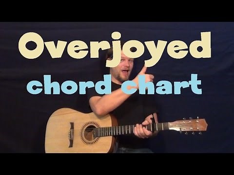 Overjoyed (Stevie Wonder) Guitar Chord Chart Lesson