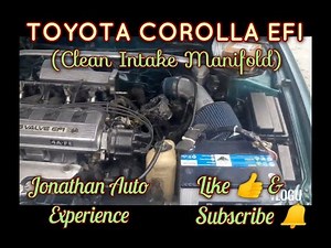 Toyota corolla EFI clean intake manifold