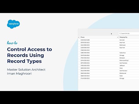 Control Access to Records Using Record Types