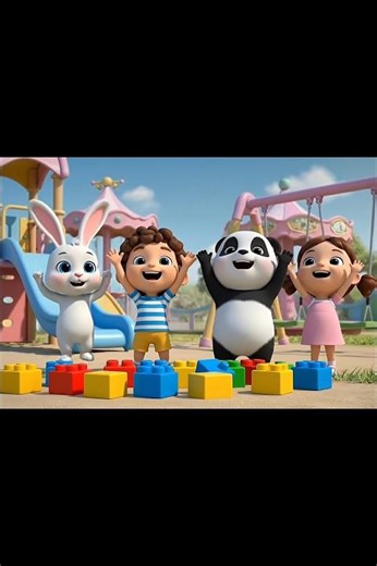 Hello Friends 👋 Fun Kids Song 🎵 | Nursery Rhymes #Shorts