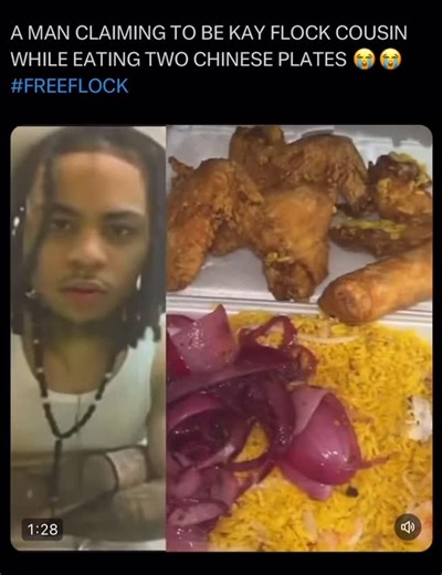 Kay Flock on Instagram: "NAH WHY IS BRO MOANING WHILE EATING THE FOOD😭😭😭😭 FREE K🩸 FOLLOW @onlykayroyy FOR MORE @officialkayflocka CONTENT #kayflock #freekayflock #explore #reels #viral #bronx #newyork #nyc"