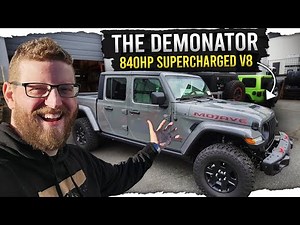 First Drive in Demon Powered Hemi Jeep Gladiator!