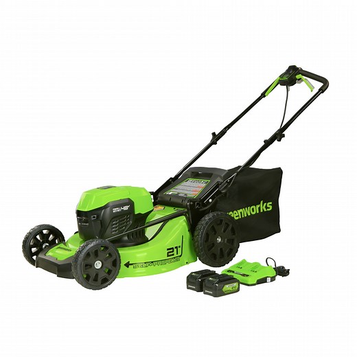 48V (24V x 2) 21-Inch Self-Propelled Cordless Lawn Mower | Greenworks Tools
