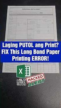The RIGHT Way to Print on Long Bond Paper!!