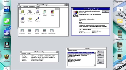 使用86Box安装Windows 3.1