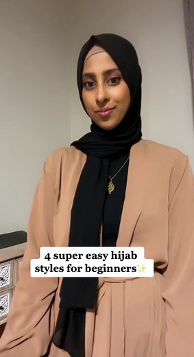 4 Super Easy Hijab Styles for Beginners Tutorial