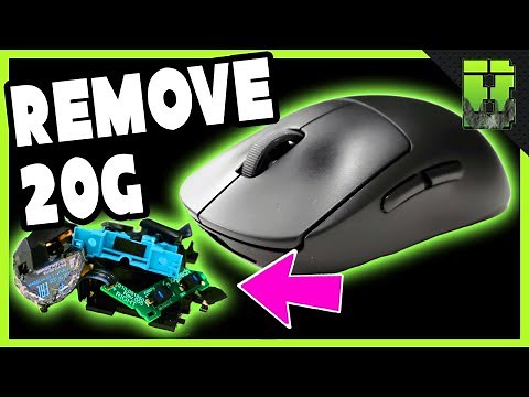 HOW TO REMOVE 20G FROM THE LOGITECH G PRO WIRELESS - Weight Reduction Mod