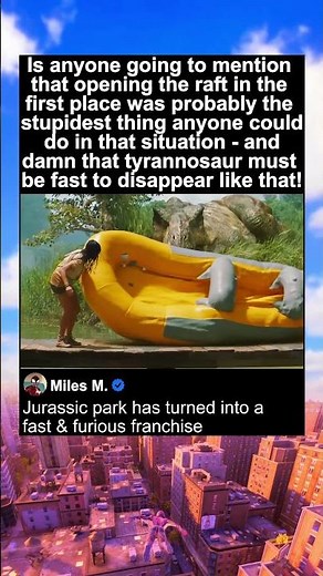 Jurassic World Rebirth | T. rex Attack on the River